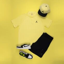 Jordan Golf Cap - Jumpman Pro Snapback - Lemon Chiffon SU23 -Golf Fashion Shop 0002 jordan laydowns 1