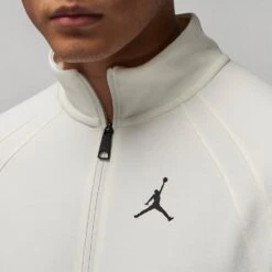 Nike Jordan Golf Pullover - Dri-Fit Player HZ - Sail FA23 -Golf Fashion Shop 0003 jordan sport mens golf half zip top 7kt1ht 2