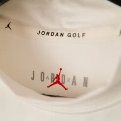 Jordan Golf Shirt - DF Mock Neck Polo - Sail SU23 -Golf Fashion Shop 0005 jordan mock 4