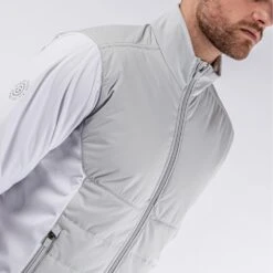 Galvin Green Golf Jacket - Leonard Quilted IFC-1 - Cool Grey AW23 -Golf Fashion Shop 0008 leonard b01000049365 s 195