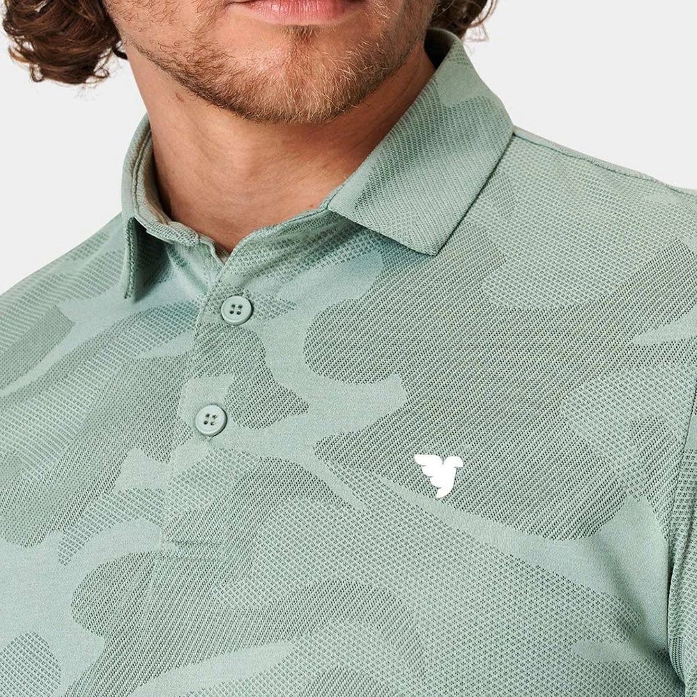 Macade Golf Shirt - Nolan Camo Polo - Sage Green SS23 10 Macade Golf Shirt - Nolan Camo Polo - Sage Green SS23 - Image 8