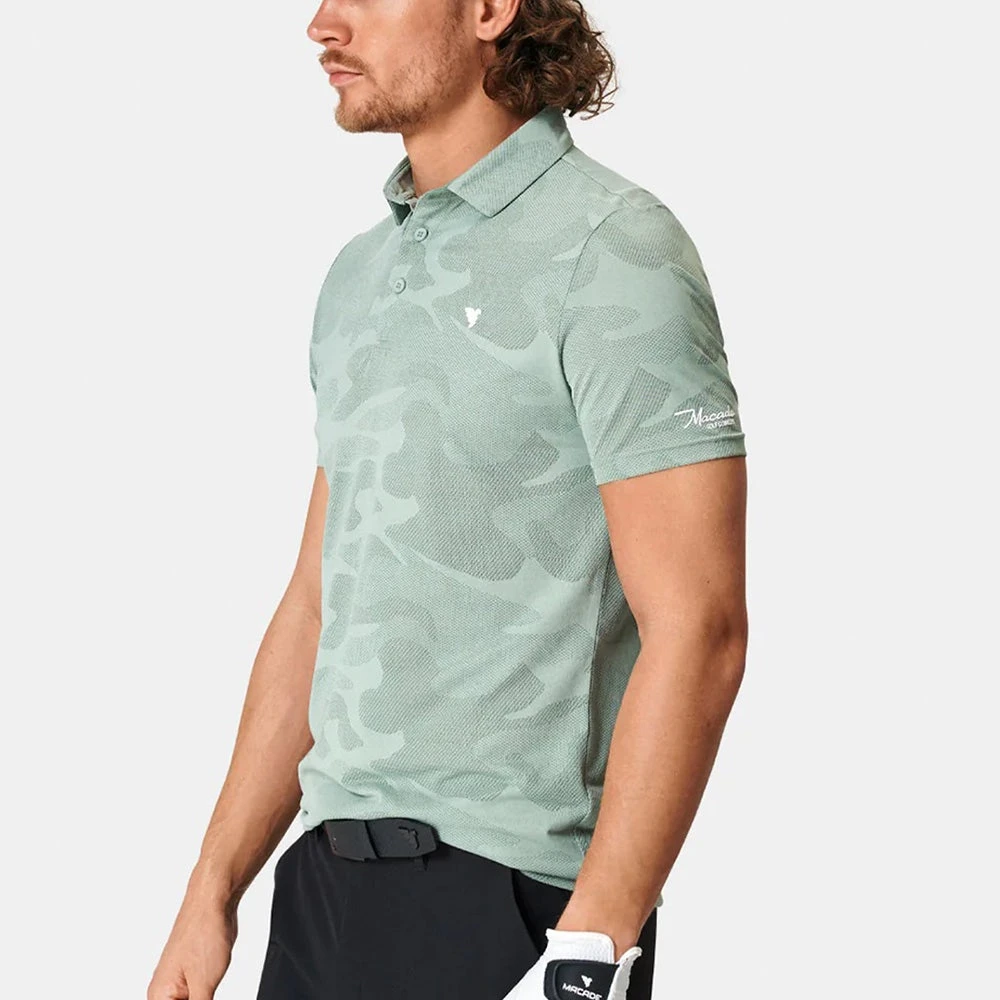 Macade Golf Shirt - Nolan Camo Polo - Sage Green SS23 8 Macade Golf Shirt - Nolan Camo Polo - Sage Green SS23 - Image 6