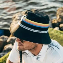 PUMA Golf Bucket Hat - Duvin Sailboats - Black Reversible AW23 -Golf Fashion Shop 0036 puma golf bucket hat duvin sailboats black aw23 02510401