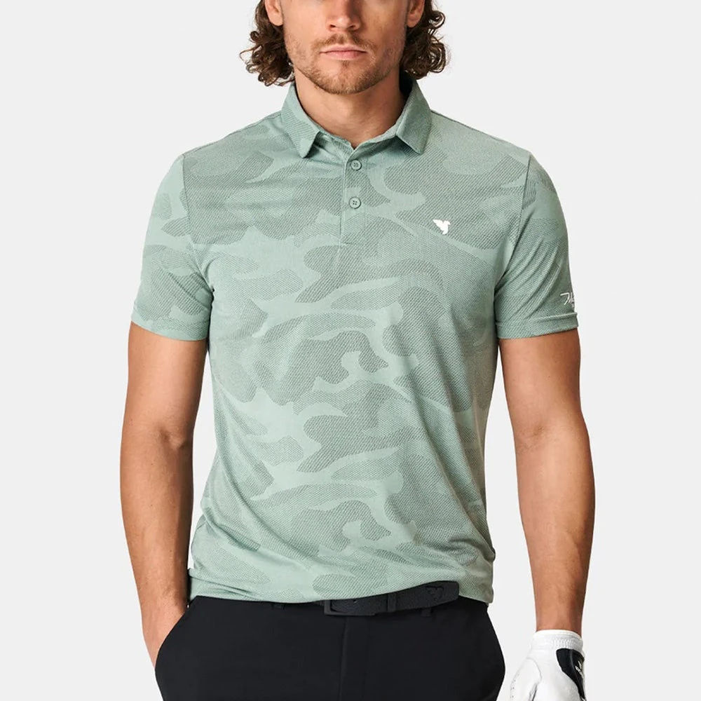Macade Golf Shirt - Nolan Camo Polo - Sage Green SS23 7 Macade Golf Shirt - Nolan Camo Polo - Sage Green SS23 - Image 5