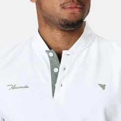 Macade Golf Shirt - Heath Blade Polo - White SS23 -Golf Fashion Shop 0047 macade golf shirt heath blade polo white ss23 sh20230002 73