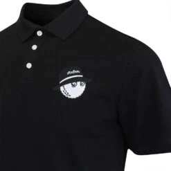 Malbon Golf Shirt - Cooper Polo - Black SU23 -Golf Fashion Shop 0049 img 7402