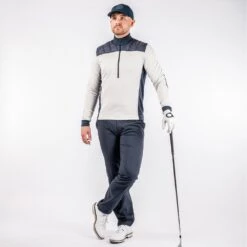 Galvin Green Golf Pullover - Durante Insula - Cool Grey AW23 -Golf Fashion Shop 0051 durante c0100079094 s 143