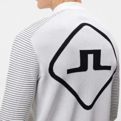 J.Lindeberg Golf Mid Layer - Rolf Hybrid Knit FZ - White SS23 18 J.Lindeberg Golf Mid Layer - Rolf Hybrid Knit FZ - White SS23 -Golf Fashion Shop 0052 amkw07594 0000 007 original