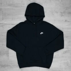 Nike Golf Hoodie - NSW Club Fleece Pullover - Black FA23 -Golf Fashion Shop 0064 nike hoodie 1