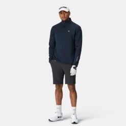 Macade Golf Pullover - Therma Quarter Zip - Navy SS23 -Golf Fashion Shop 0075 macade golf pullover therma quarter zip navy ss23 sw20230219 110