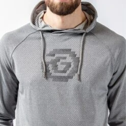 Galvin Green Golf Pullover - Desmond Hoodie - Grey Mel. AW23 -Golf Fashion Shop 0079 desmond c01000289112 s 93