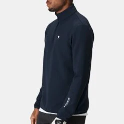 Macade Golf Pullover - Therma Quarter Zip - Navy SS23 -Golf Fashion Shop 0079 macade golf pullover therma quarter zip navy ss23 sw20230219 41