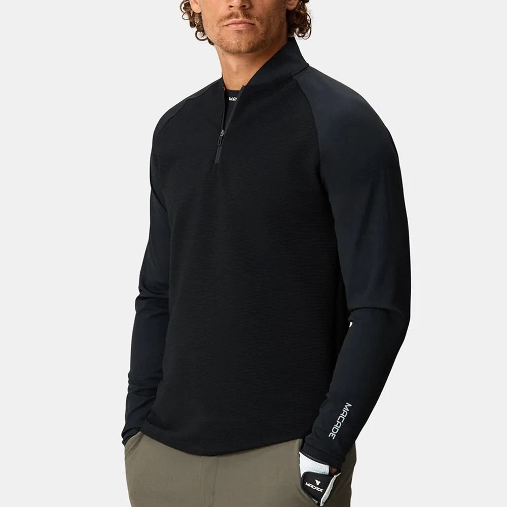 Macade Golf Pullover - Tech Quarter Zip - Black SS23 8 Macade Golf Pullover - Tech Quarter Zip - Black SS23 - Image 6
