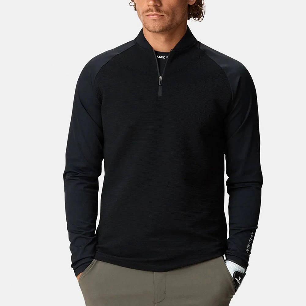 Macade Golf Pullover - Tech Quarter Zip - Black SS23 7 Macade Golf Pullover - Tech Quarter Zip - Black SS23 - Image 5