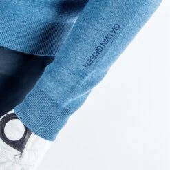 Galvin Green Golf Jumper - Chester Merino - Blue Mel. AW23 -Golf Fashion Shop 0106 chester g11569587 s 60