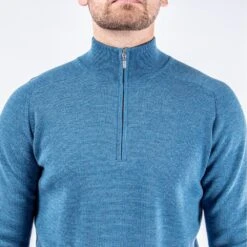 Galvin Green Golf Jumper - Chester Merino - Blue Mel. AW23 -Golf Fashion Shop 0107 chester g11569587 s 59