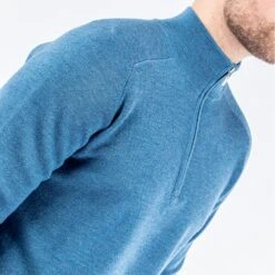 Galvin Green Golf Jumper - Chester Merino - Blue Mel. AW23 -Golf Fashion Shop 0109 chester g11569587 s 58