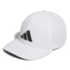 Adidas Golf Cap - Tour Snapback - White AW23 -Golf Fashion Shop adidas golf cap tour snapback white ss23 ht3336 c