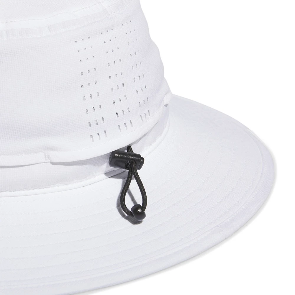 Adidas Golf Hat - Wide Brim Aussie Hat - White AW23 6 Adidas Golf Hat - Wide Brim Aussie Hat - White AW23 - Image 4