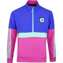Adidas Golf Jumper - Adicross Anorak QZ - Lucid Blue SS23