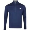 Adidas Golf Jumper - Elevated QZ - Collegiate Navy AW23 -Golf Fashion Shop adidas golf jumper elevated qz collegiate navy ss23 ib6114 m