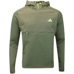 Adidas Golf Pullover - Texture Anorak - Olive Strata AW23