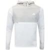 Adidas Golf Pullover - Textured Anorak Hoodie - White AW23 -Golf Fashion Shop adidas golf pullover textured anorak hoodie white aw23 hz3210 27