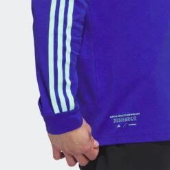 Adidas Golf Shirt - Adicross Long Sleeve Polo - Lucid Blue SS23 -Golf Fashion Shop adidas golf shirt adicross long sleeve polo lucid blue ss23 hs5619 d