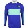 Adidas Golf Shirt - Adicross Long Sleeve Polo - Lucid Blue SS23 2 Adidas Golf Shirt - Adicross Long Sleeve Polo - Lucid Blue SS23 -Golf Fashion Shop adidas golf shirt adicross long sleeve polo lucid blue ss23 hs5619 n