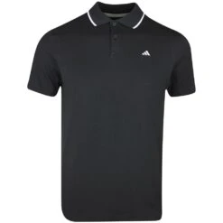 Adidas Golf Shirt - Go-To Pique Polo - Black SS23
