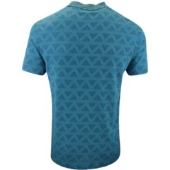 Adidas Golf Shirt - Jacquard Mock Polo - Arctic Night AW23 -Golf Fashion Shop adidas golf shirt jacquard mock polo arctic night aw23 ib1996 70