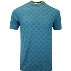 Adidas Golf Shirt - Jacquard Mock Polo - Arctic Night AW23