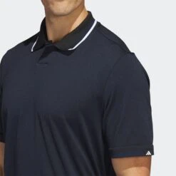 Adidas Golf Shirt - Primeknit Tour Polo - Collegiate Navy SS23 -Golf Fashion Shop adidas golf shirt primeknit tour polo collegiate navy ss23 ia6400 d