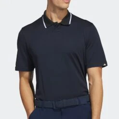 Adidas Golf Shirt - Primeknit Tour Polo - Collegiate Navy SS23 -Golf Fashion Shop adidas golf shirt primeknit tour polo collegiate navy ss23 ia6400 f