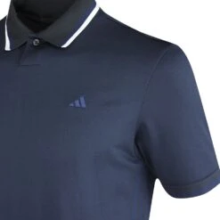 Adidas Golf Shirt - Primeknit Tour Polo - Collegiate Navy SS23 -Golf Fashion Shop adidas golf shirt primeknit tour polo collegiate navy ss23 ia6400 o