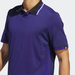 Adidas Golf Shirt - Primeknit Tour Polo - Lucid Blue SS23 -Golf Fashion Shop adidas golf shirt primeknit tour polo lucid blue ss23 hs7589 b