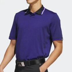 Adidas Golf Shirt - Primeknit Tour Polo - Lucid Blue SS23 -Golf Fashion Shop adidas golf shirt primeknit tour polo lucid blue ss23 hs7589 e