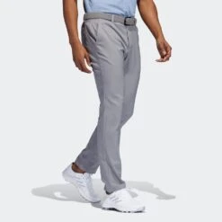 Adidas Golf Trousers - Primegreen Tapered Pant - Grey Three AW23 -Golf Fashion Shop adidas golf trousers primegreen tapered aw22 01b