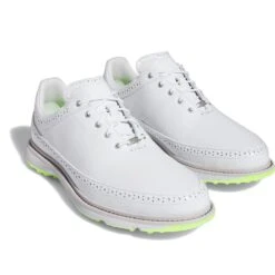 Adidas Golf Shoes - MC80 - White - Lucid Lemon AW23 -Golf Fashion Shop adidas golf shoes mc80 ftwr white lucid lemon aw23 id4748 6