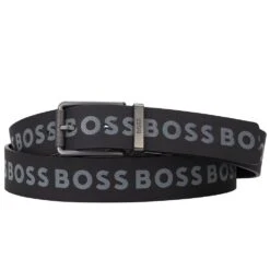 BOSS Golf Belt - Tintin Logo Sz35 - Black SP23