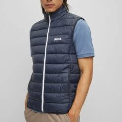 BOSS Golf Gilet - V_Thor Vest - Dark Navy WI23 -Golf Fashion Shop boss golf gilet v thor fa22 02c