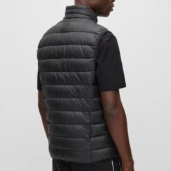 BOSS Golf Gilet - V_Thor Vest - Black - White WI23 -Golf Fashion Shop boss golf gilet v thor fa22 03a