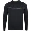 BOSS Golf Jumper - Righam Crew - Black SP23 -Golf Fashion Shop boss golf jumper righam crew black sp23 50492604 001 m