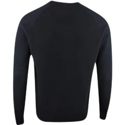 BOSS Golf Jumper - Righam Crew - Black SP23 -Golf Fashion Shop boss golf jumper righam crew black sp23 50492604 001 p