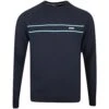 BOSS Golf Jumper - Righam Crew - Dark Navy SP23 -Golf Fashion Shop boss golf jumper righam crew dark navy sp23 50492604 402 m