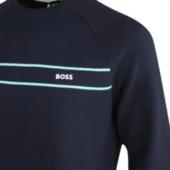 BOSS Golf Jumper - Righam Crew - Dark Navy SP23 8 BOSS Golf Jumper - Righam Crew - Dark Navy SP23 -Golf Fashion Shop boss golf jumper righam crew dark navy sp23 50492604 402 o