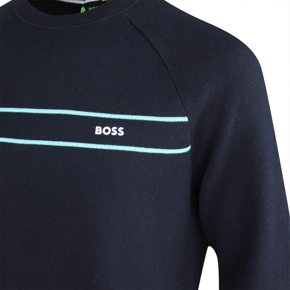 BOSS Golf Jumper - Righam Crew - Dark Navy SP23 5 BOSS Golf Jumper - Righam Crew - Dark Navy SP23 - Image 3