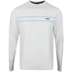 BOSS Golf Jumper - Righam Crew - Training White SP23