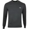 BOSS Golf Jumper - Romar Crew - Black Melange SP23 1 BOSS Golf Jumper - Romar Crew - Black Melange SP23 -Golf Fashion Shop boss golf jumper romar crew black melange sp23 50492635 010 65