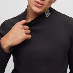 BOSS Golf Jumper - Salbock 1 Crew - Black SP23 16 BOSS Golf Jumper - Salbock 1 Crew - Black SP23 -Golf Fashion Shop boss golf jumper salbock 1 crew black sp23 50497158 001 n